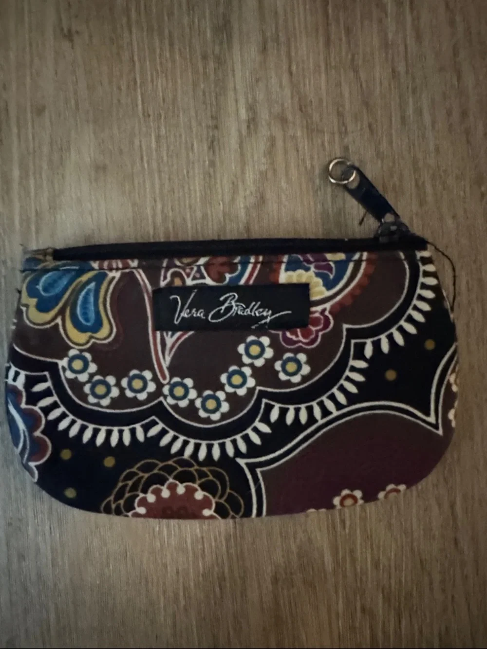 Vera Bradley Quilted Card Case Trio - Black, Brown, Pink - Picture 4 of 8
